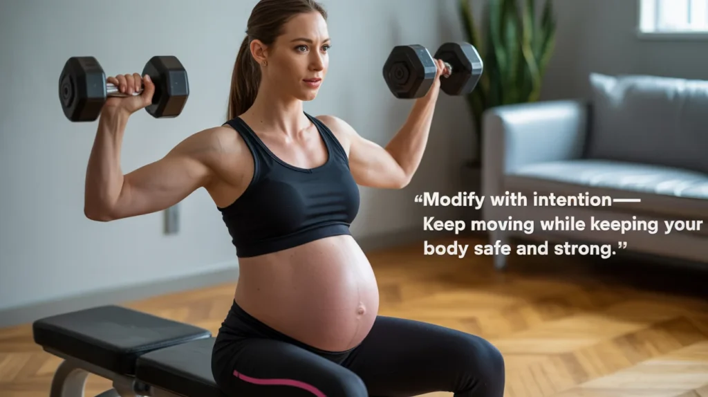 Modify with intention—keep moving while keeping your body safe and strong.