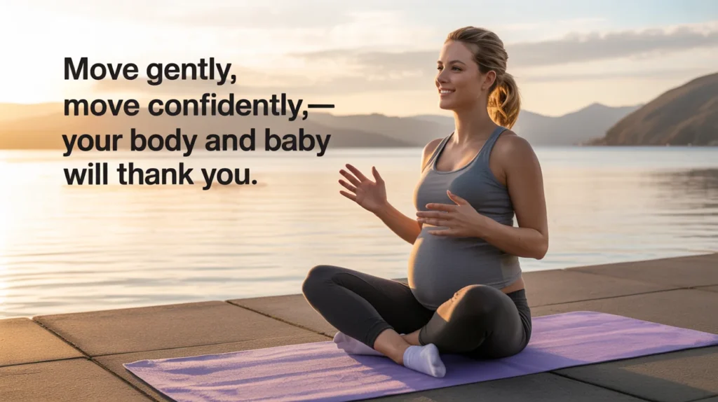 Move gently, move confidently—your body and baby will thank you.