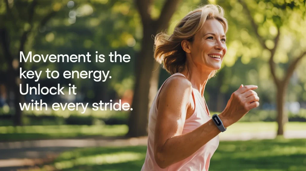 Movement is the key to energy. Unlock it with every stride.