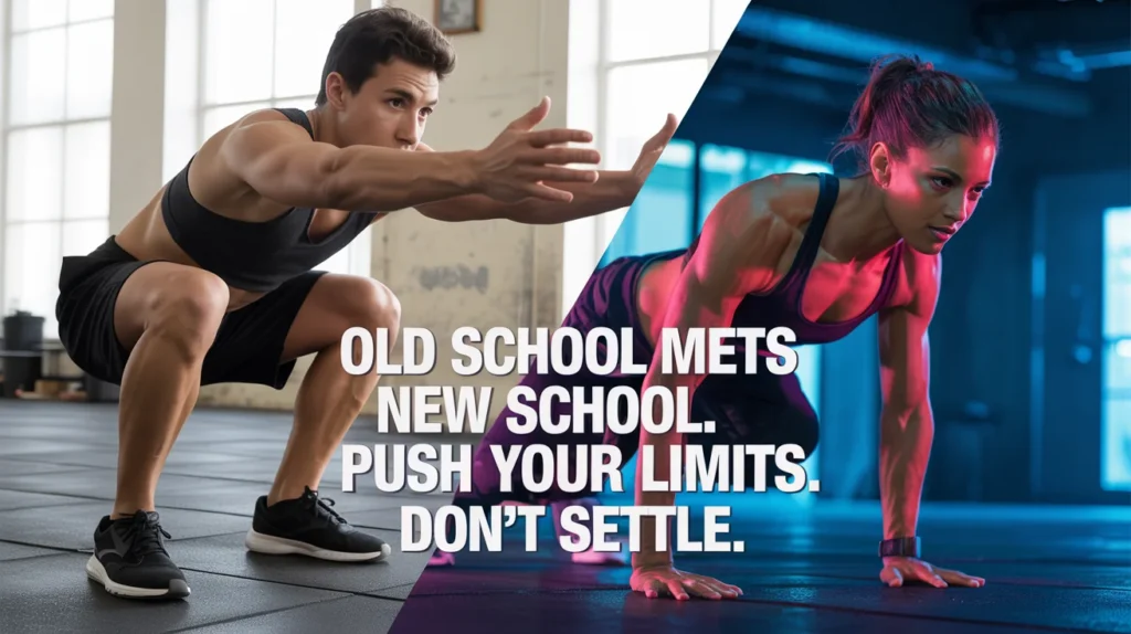 Old school meets new school. Push your limits—don’t settle.