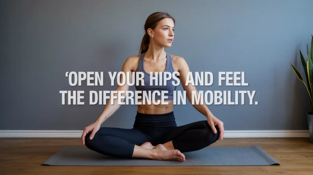 Open your hips and feel the difference in mobility.