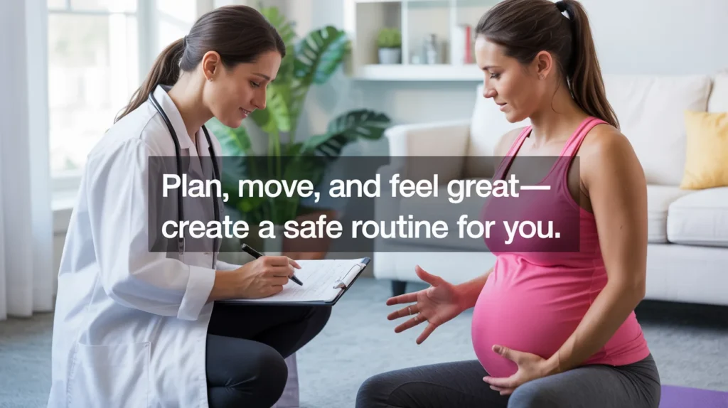 Plan, move, and feel great—create a safe routine for you.