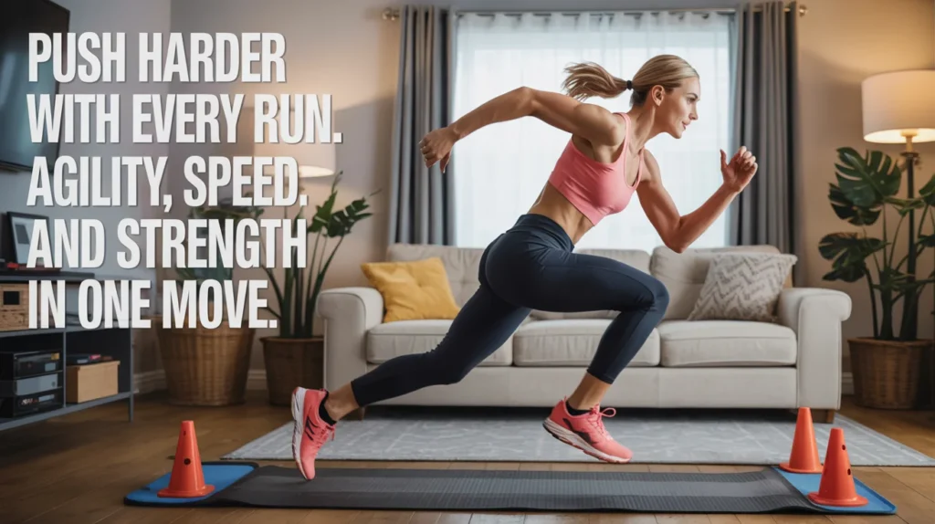 Push harder with every run. Agility, speed, and strength in one move.