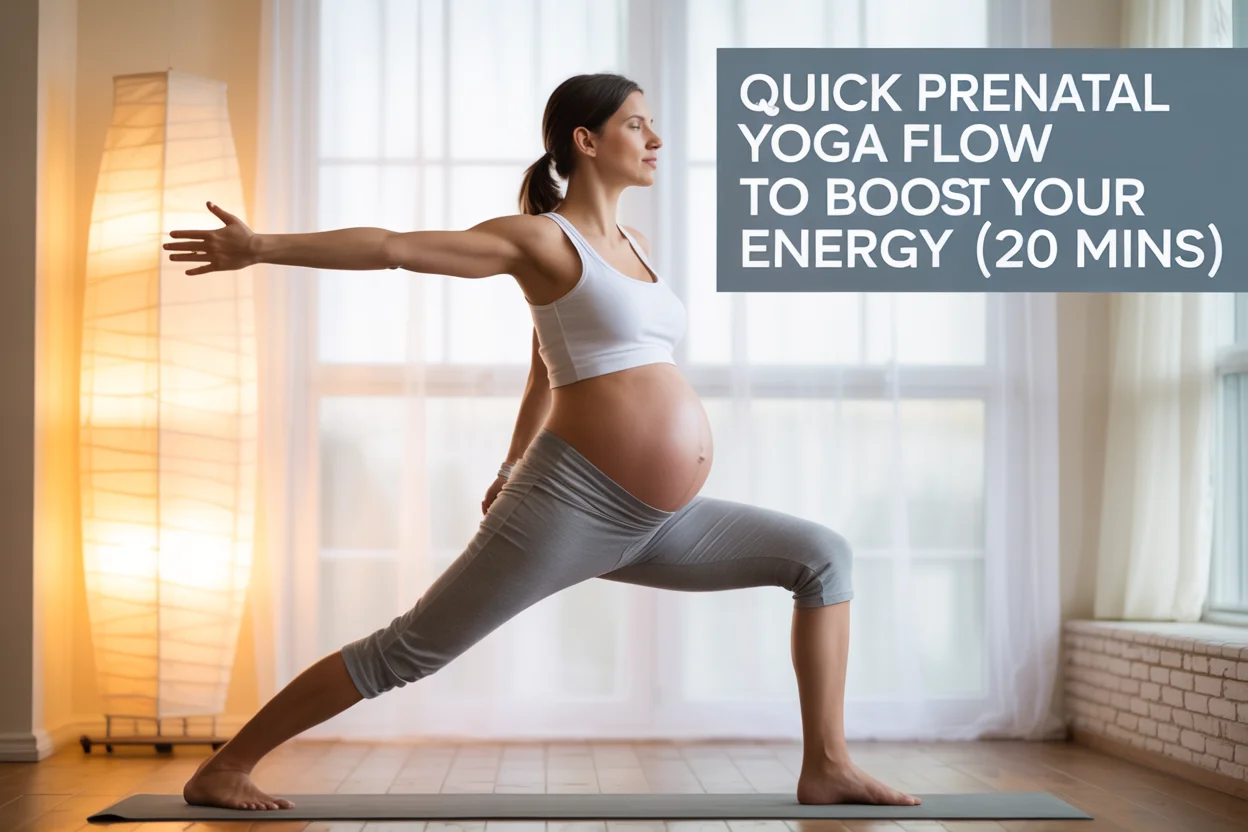 Quick Prenatal Yoga Flow to Boost Your Energy (20 Mins)