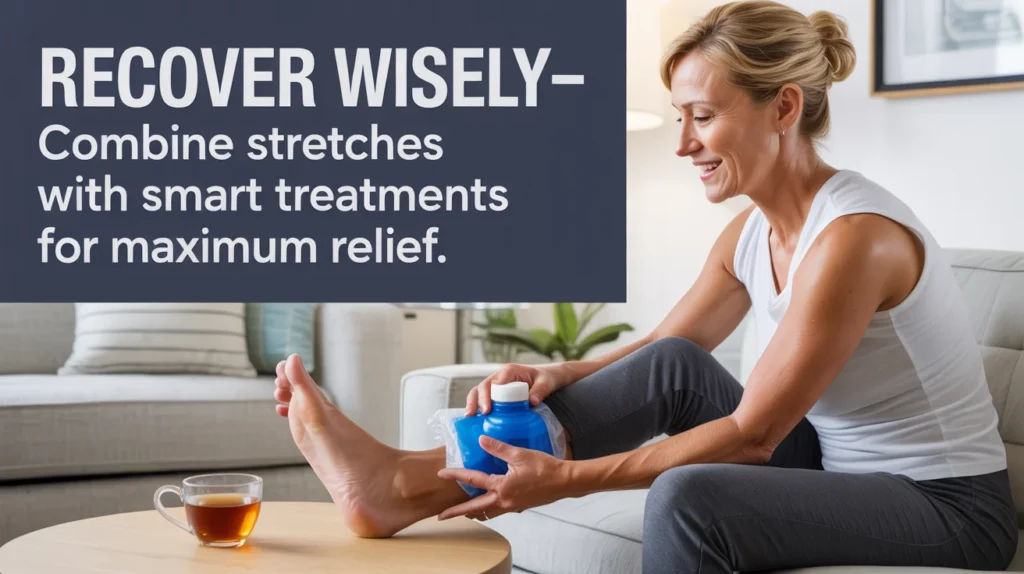 Recover wisely—combine stretches with smart treatments for maximum relief.