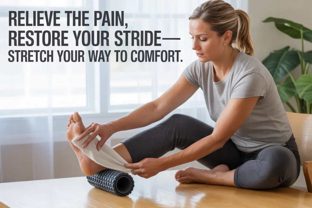 Relieve the pain, restore your stride—stretch your way to comfort.