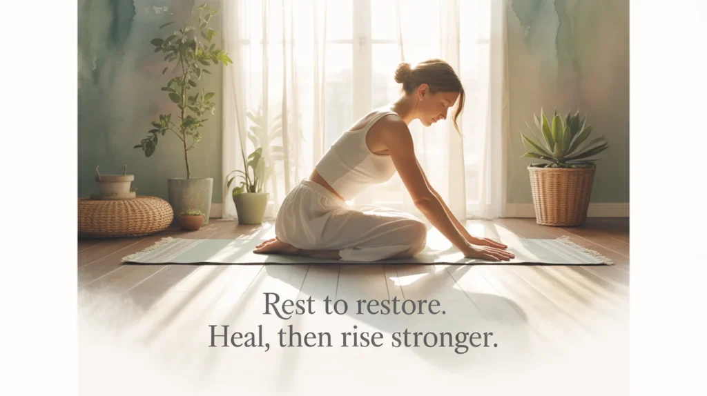 Rest to Restore. Heal, Then Rise Stronger.