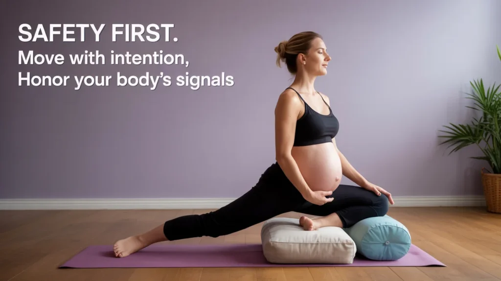 Safety first. Move with intention, honor your body’s signals.