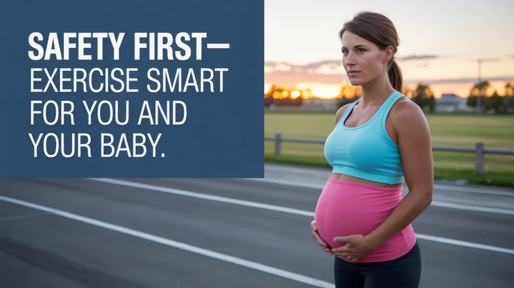 Safety first—exercise smart for you and your baby.