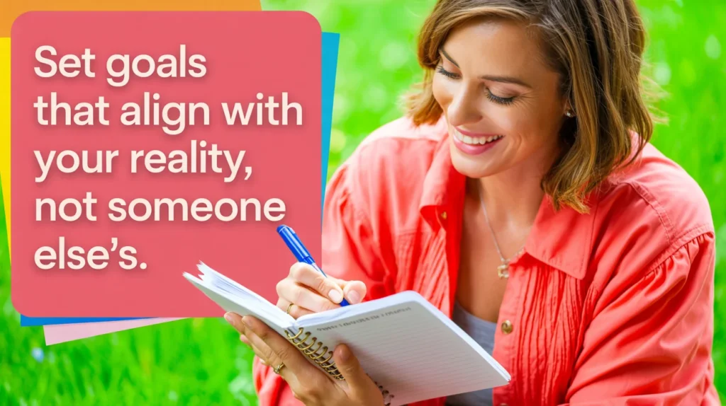 Set goals that align with your reality, not someone else's