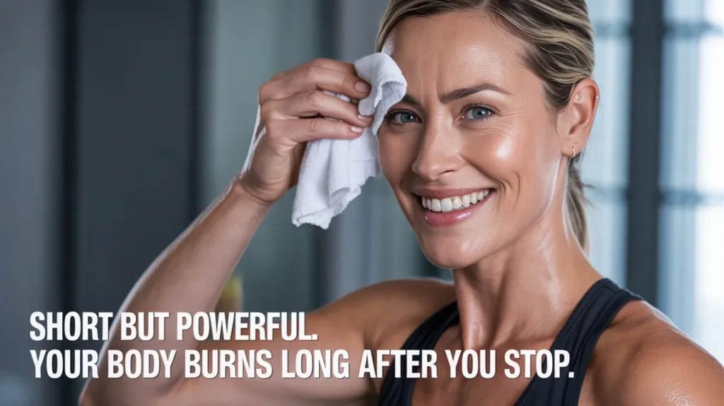 Short but powerful. Your body burns long after you stop.