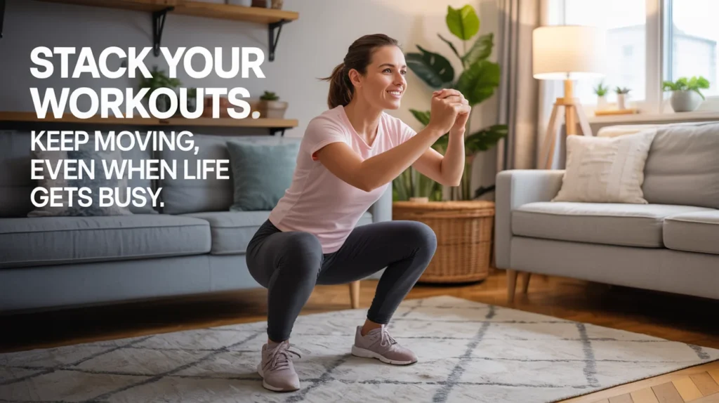 Stack Your Workouts. Keep Moving, Even When Life Gets Busy.