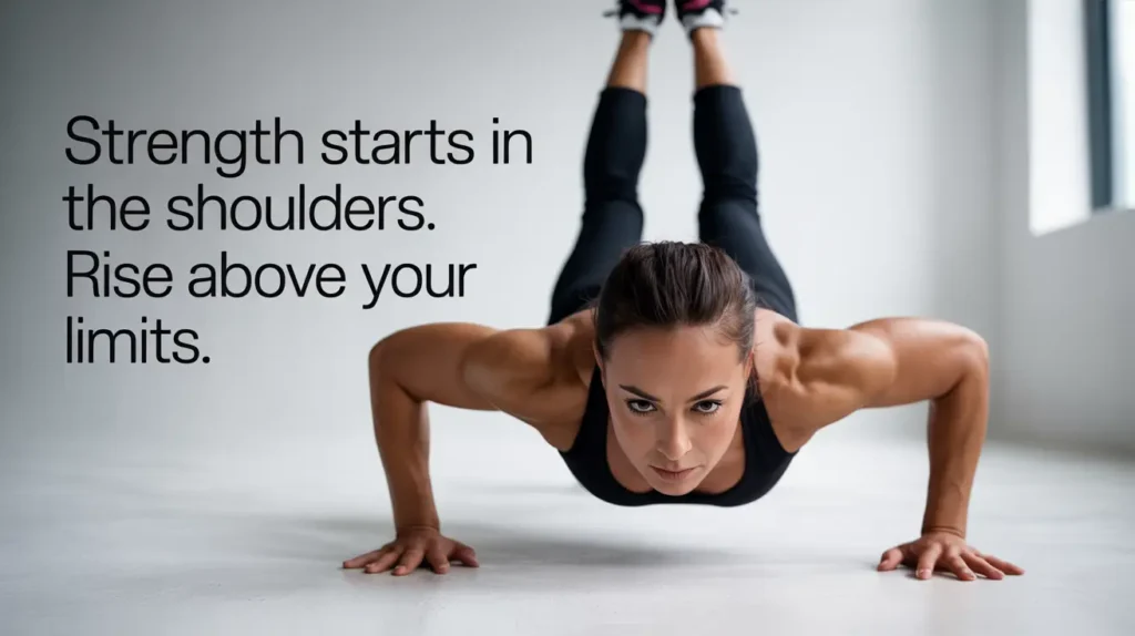 Strength Starts in the Shoulders. Rise Above Your Limits.