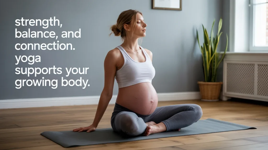 Strength, balance, and connection. Yoga supports your growing body.