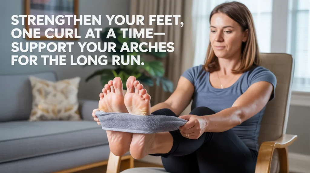 Strengthen your feet, one curl at a time—support your arches for the long run.