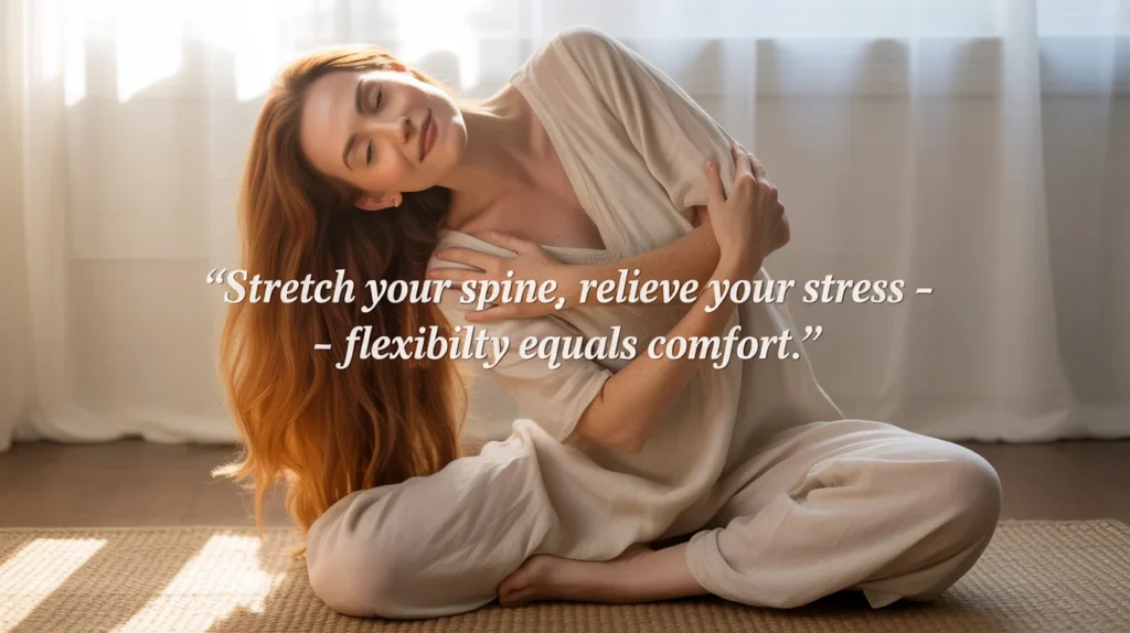 Stretch Your Spine, Relieve Your Stress – Flexibility Equals Comfort.