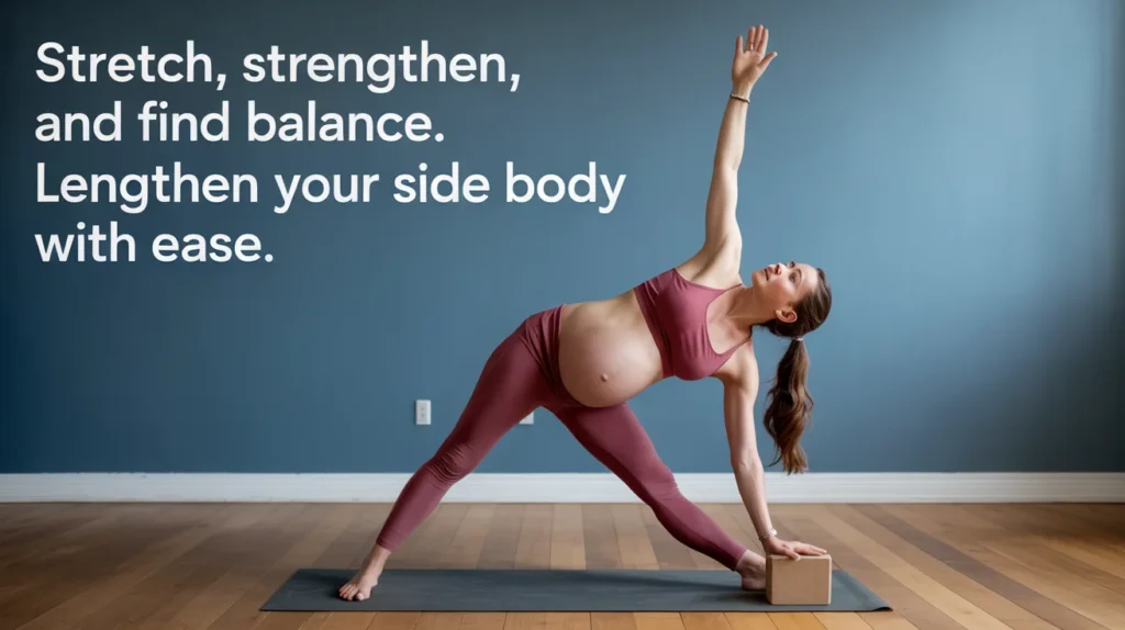 Stretch, strengthen, and find balance. Lengthen your side body with ease.