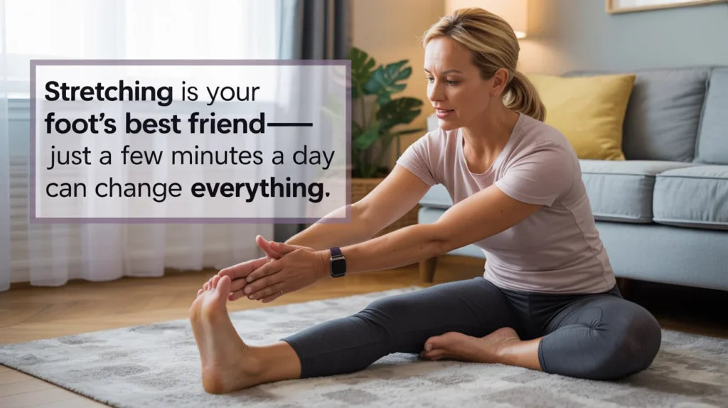 Stretching is your foot’s best friend—just a few minutes a day can change everything.