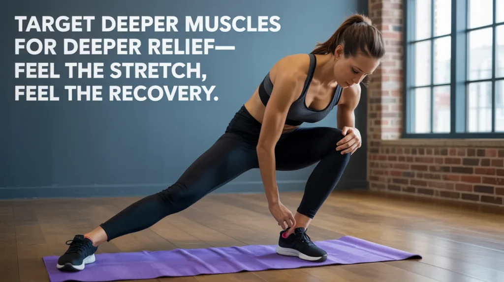 Target deeper muscles for deeper relief—feel the stretch, feel the recovery.