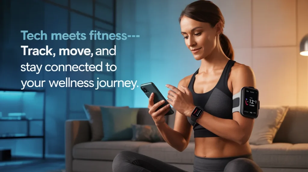 Tech meets fitness—track, move, and stay connected to your wellness journey.