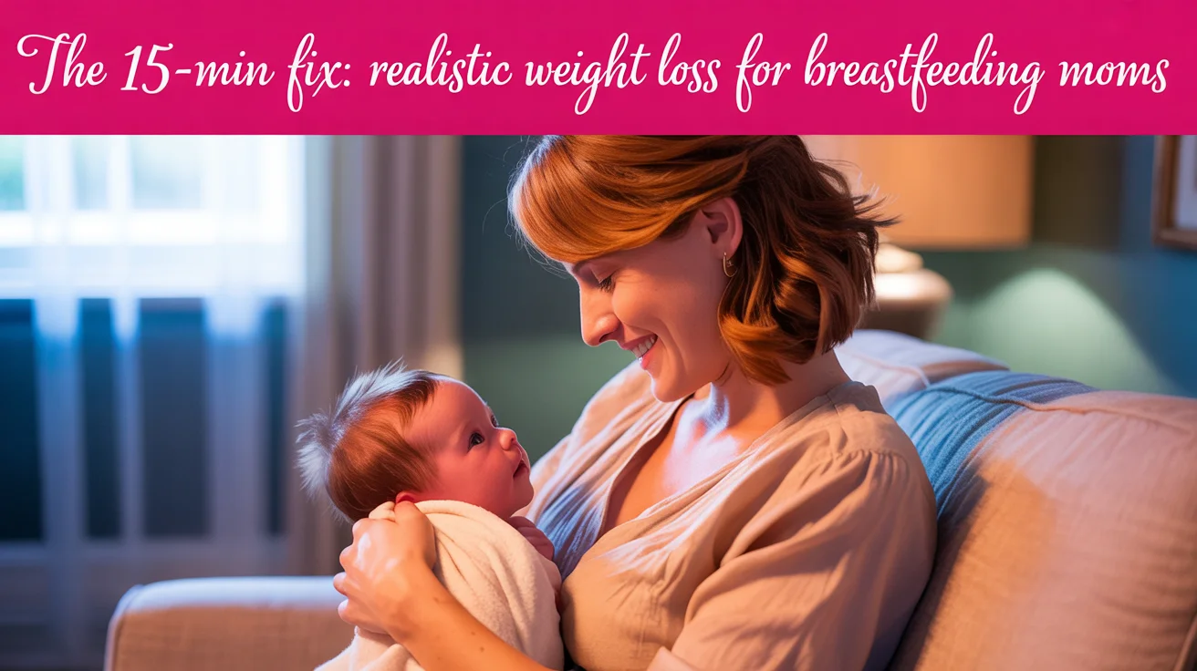 The 15-Min Fix Realistic Weight Loss for Breastfeeding Moms
