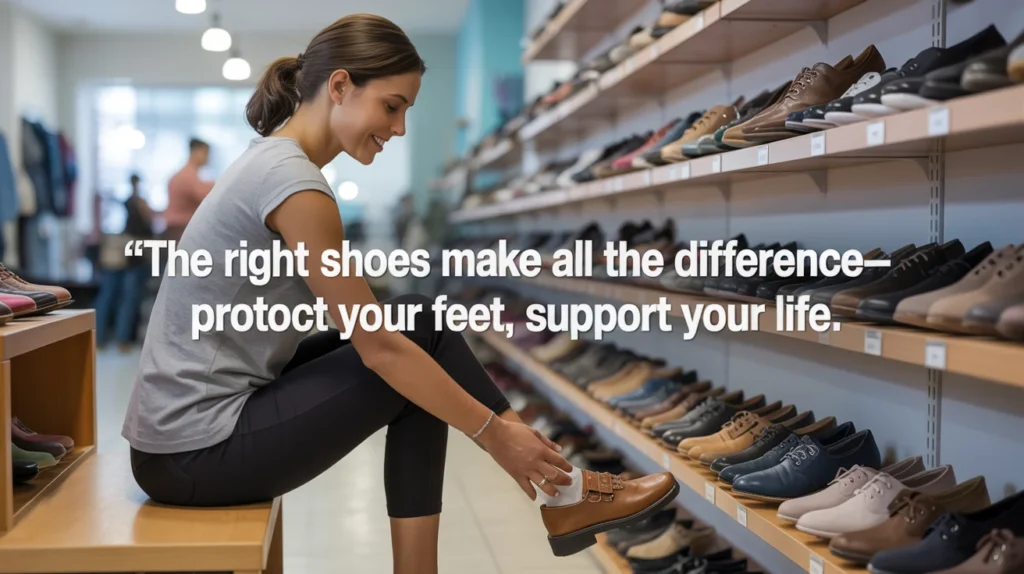 The right shoes make all the difference—protect your feet, support your life.