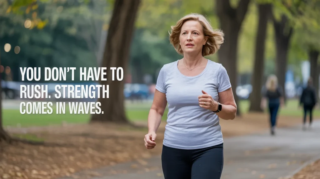 You don’t have to rush. Strength comes in waves.