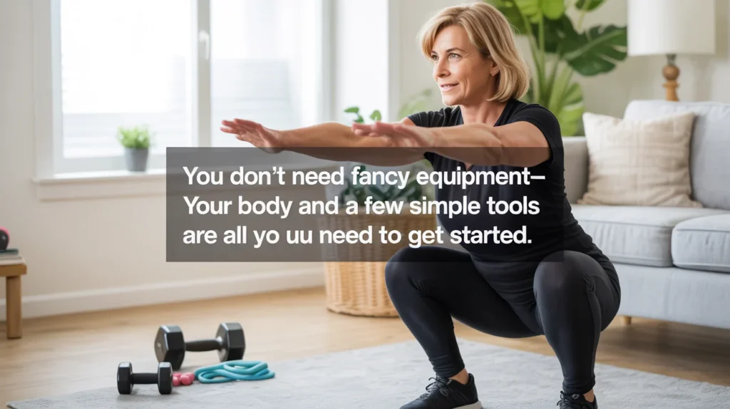 You don't need fancy equipment—your body and a few simple tools are all you need to get started.