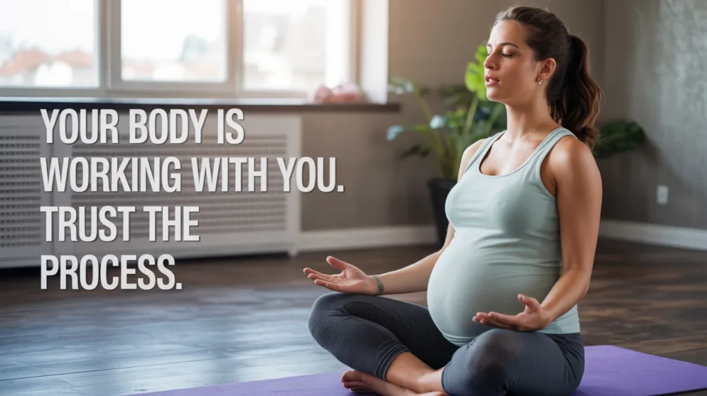 Your body is working with you. Trust the process.