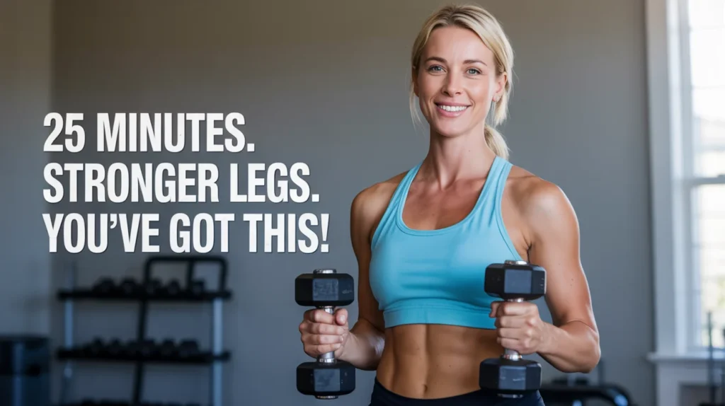 25 minutes. Stronger legs. You’ve got this!