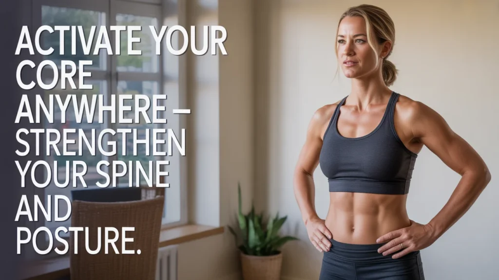Activate Your Core Anywhere – Strengthen Your Spine and Posture.