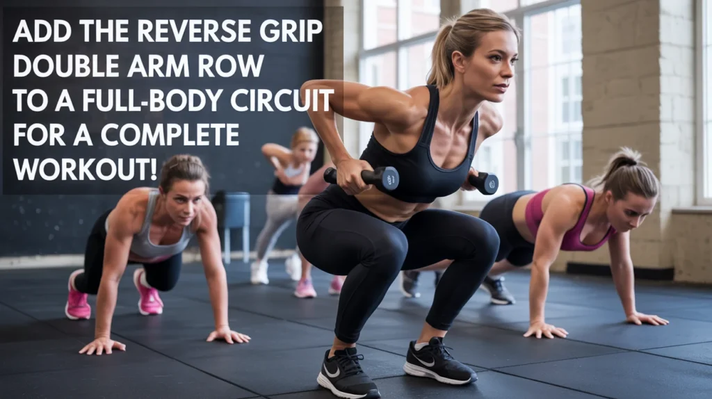 Add the Reverse Grip Double Arm Row to a full-body circuit for a complete workout!