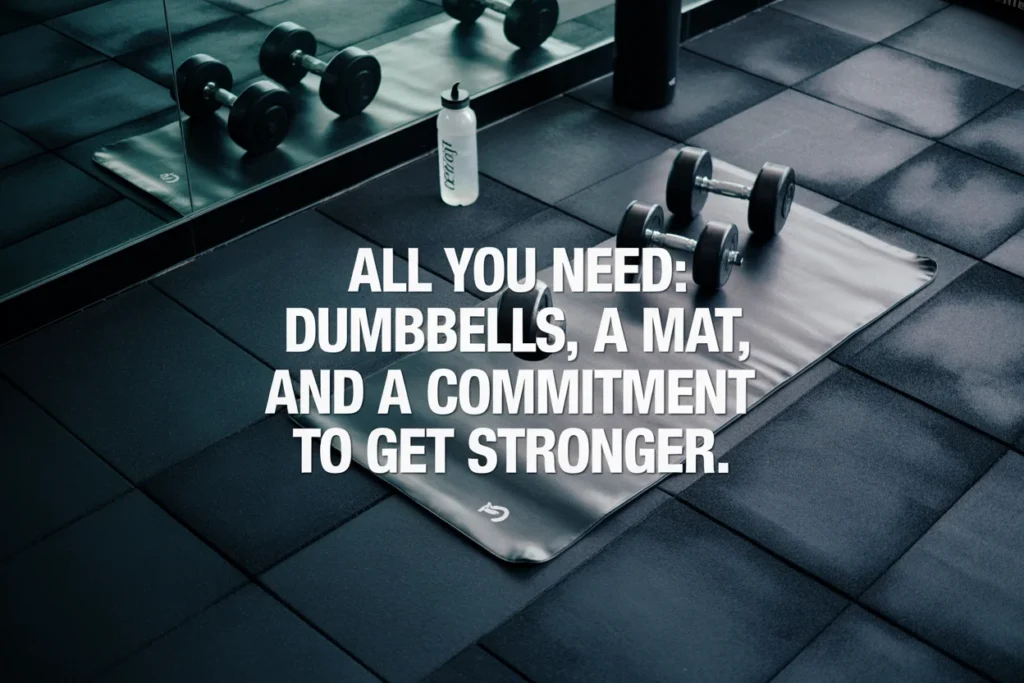 All you need Dumbbells, a mat, and a commitment to get stronger.
Dumbbell Leg Workout