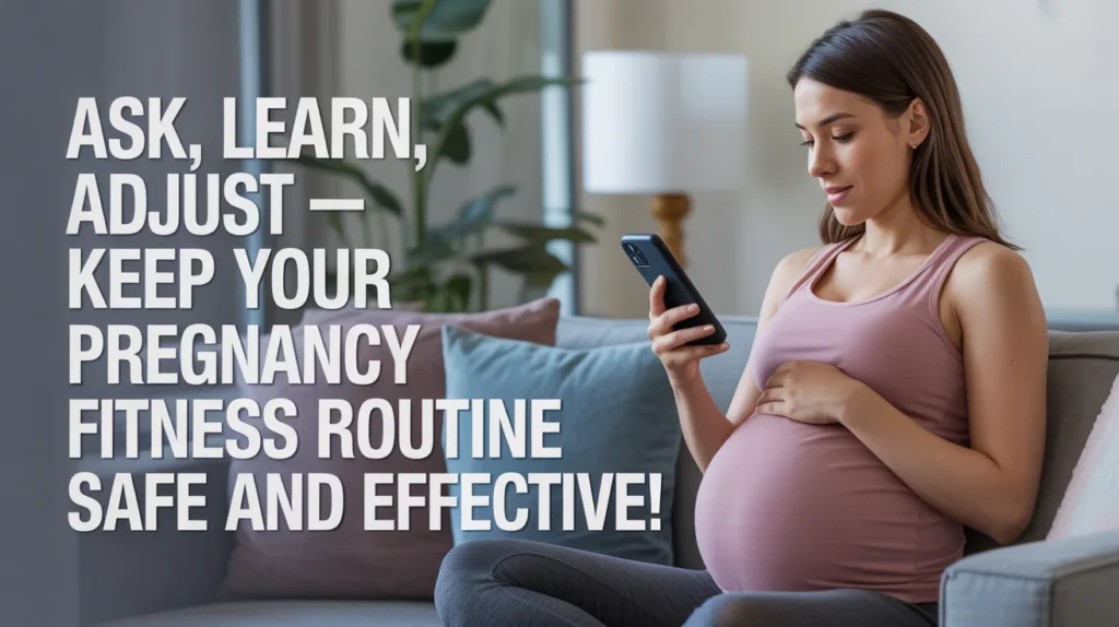 Ask, Learn, Adjust – Keep Your Pregnancy Fitness Routine Safe and Effective!