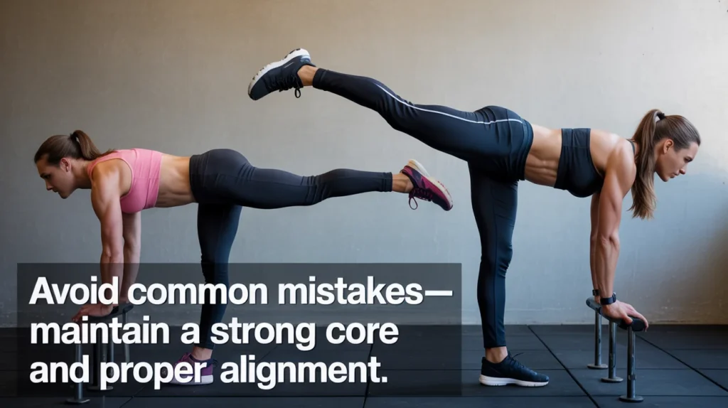 Avoid common mistakes—maintain a strong core and proper alignment.