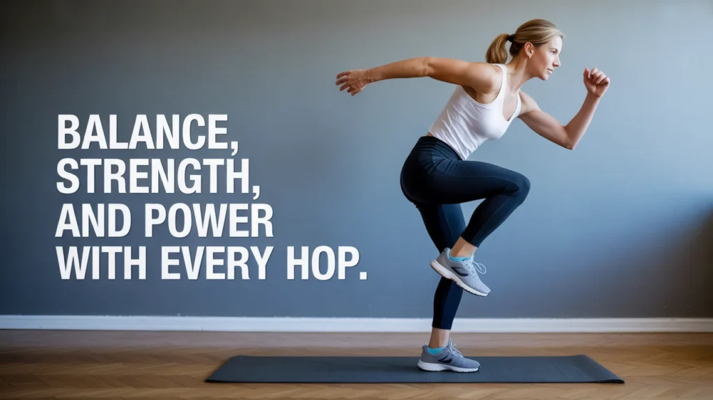 Balance, strength, and power with every hop.