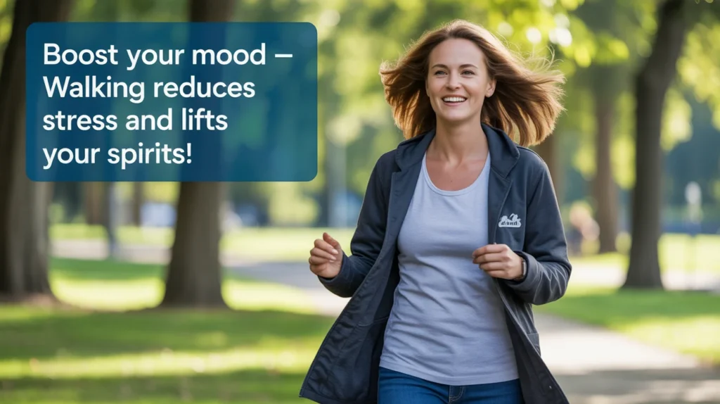 Boost Your Mood – Walking Reduces Stress and Lifts Your Spirits!
