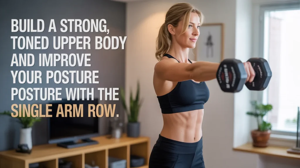 Build a strong, toned upper body and improve your posture with the Single Arm Row.