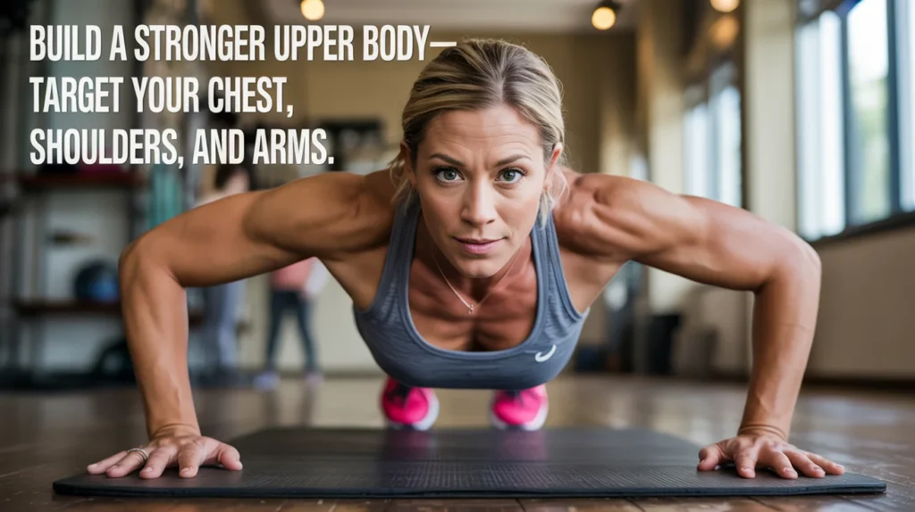 Build a stronger upper body—target your chest, shoulders, and arms.