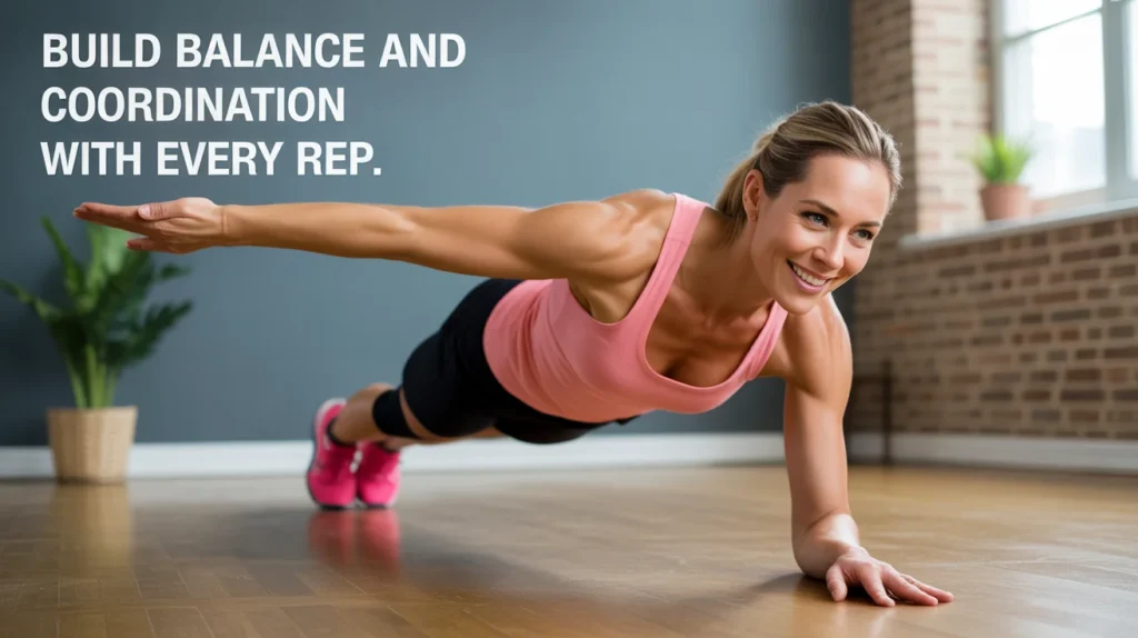 Build balance and coordination with every rep.