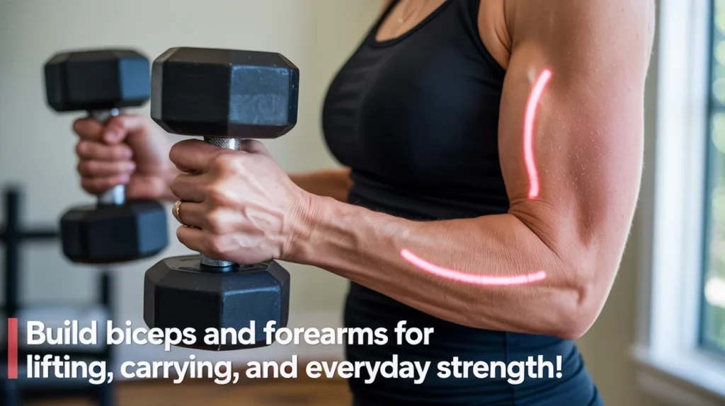 Build biceps and forearms for lifting, carrying, and everyday strength!