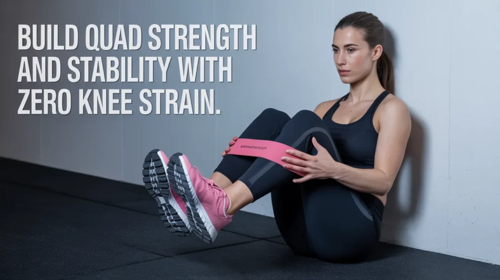 Build quad strength and stability with zero knee strain.