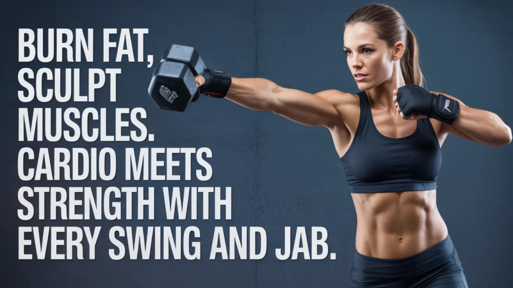 Burn fat, sculpt muscles. Cardio meets strength with every swing and jab./