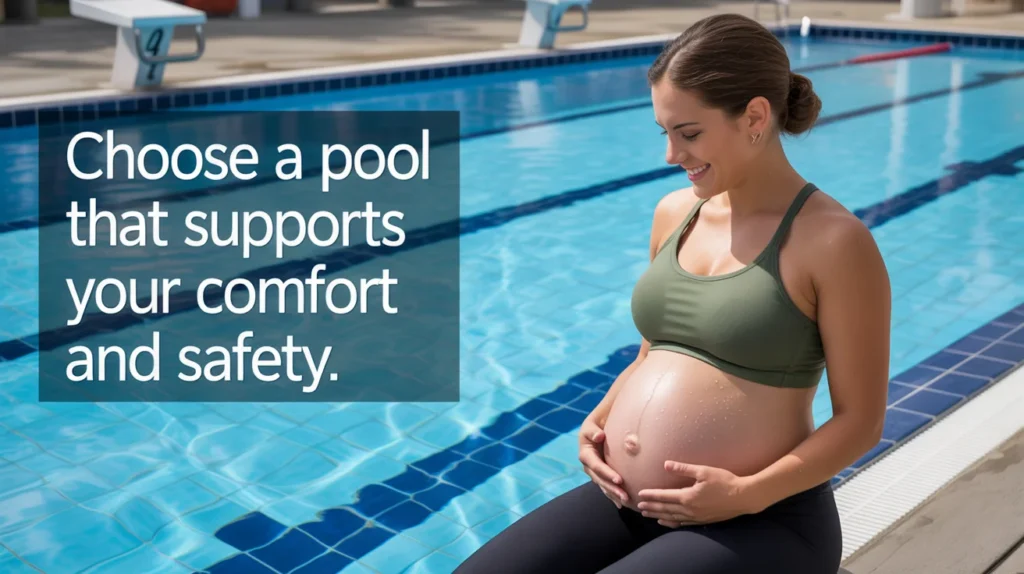Choose a pool that supports your comfort and safety.