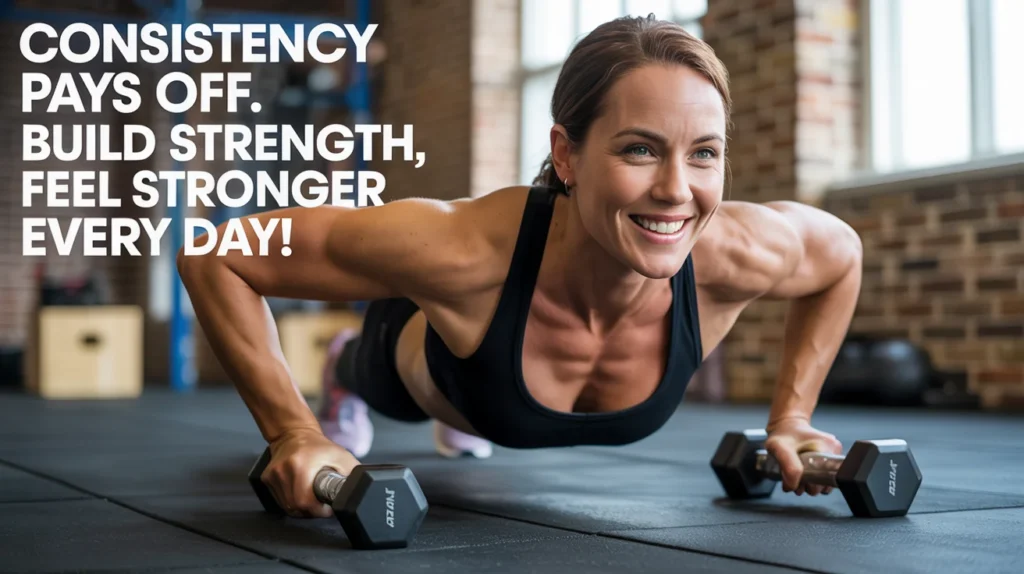 Consistency Pays Off. Build Strength, Feel Stronger Every Day!