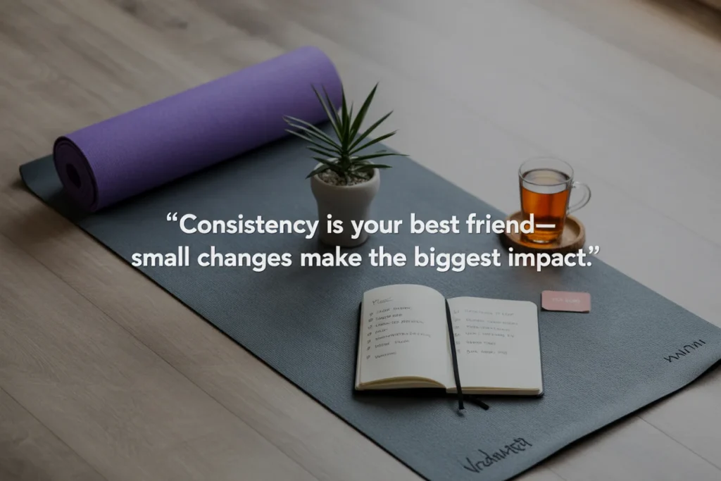 Consistency is your best friend—small changes make the biggest impact.
