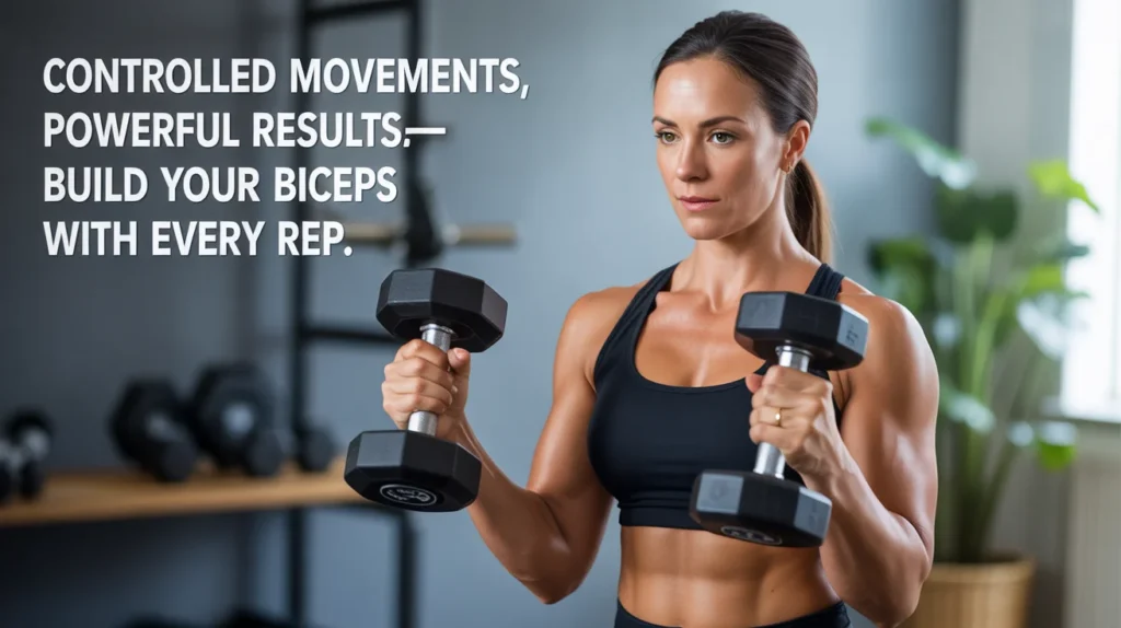 Controlled movements, powerful results—build your biceps with every rep.