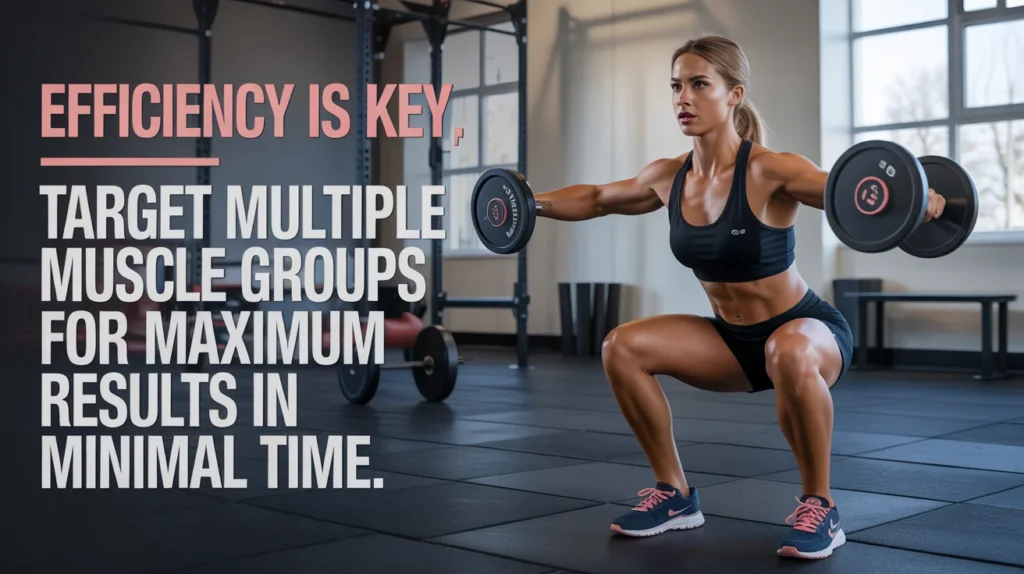 Efficiency is key—target multiple muscle groups for maximum results in minimal time.