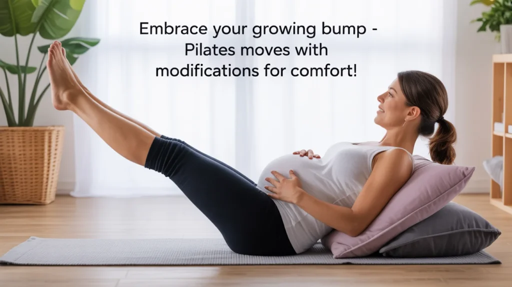 Embrace Your Growing Bump – Pilates Moves with Modifications for Comfort!