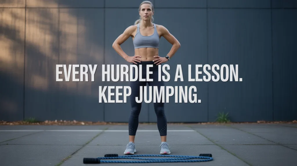 Every hurdle is a lesson. Keep jumping.
